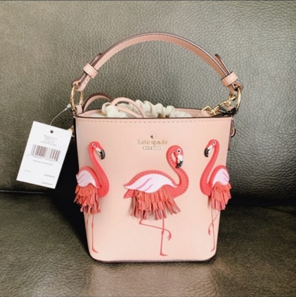 Kate Spade Flamingo Pippa Bucket Bag - Picture 5 of 8